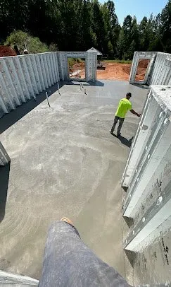 Concrete foundation pour into ICF forms for a residential build — Old North Concrete Co.